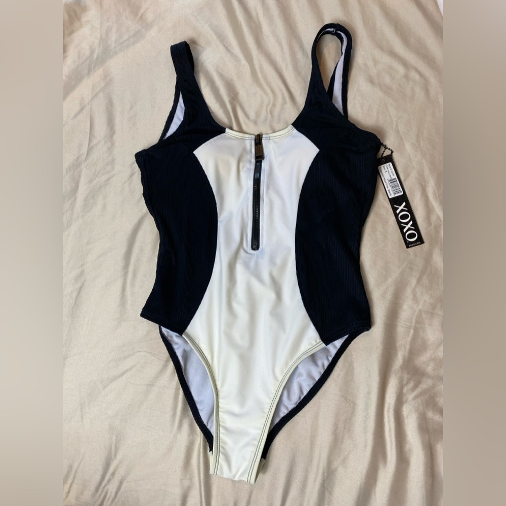 XOXO black-and-white one piece swimsuit size small